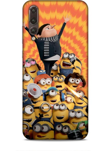 Huawei P20 Pro Kılıf Animasyon 24 Minyonlar Darbe Emici Kılıf