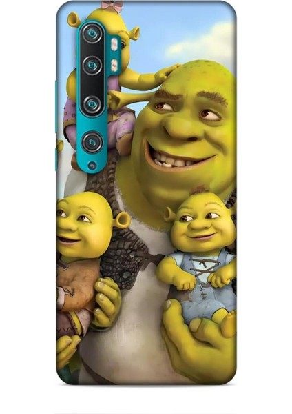 Xiaomi Mi Note 10 Pro Kılıf Animasyon 16 Shrek Yeşil Kılıf