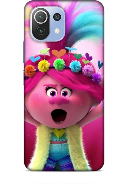 Xiaomi Mi 11 Lite Kılıf Animasyon 11 Troller Pembe 4K Baskılı Kılıf