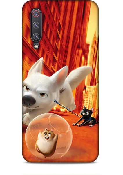 Xiaomi Mi 9 Kılıf Animasyon 28 Bolt Turuncu Iz Bırakmayan Kılıf