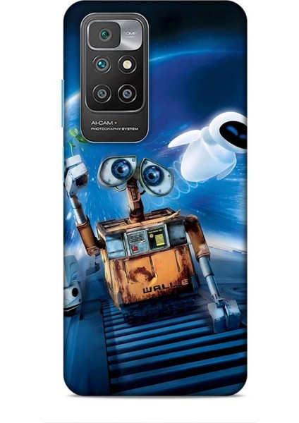 Xiaomi Redmi 10 Kılıf Animasyon 12 Wall E Lacivert Tasarım Kılıf