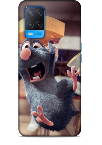 Oppo A54 Kılıf Animasyon 14 Ratatuy Gri Cover Kılıf