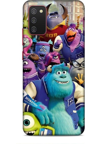 Samsung Galaxy A02S Kılıf Animasyon 20 Sevimli Canavarlar Renkli Kılıf