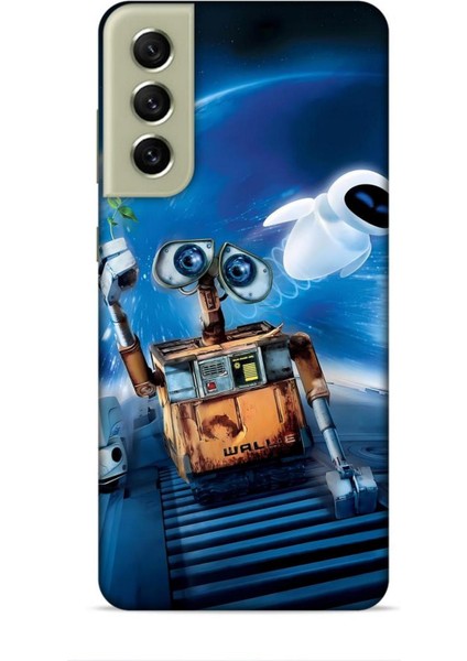 Samsung Galaxy S21 Fe Kılıf Animasyon 12 Wall E Lacivert Tasarım Kılıf