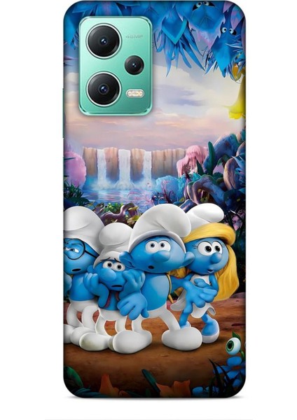 Xiaomi Poco X5 5g Kılıf Animasyon 29 Şirinler Leke Tutmaz Kapak
