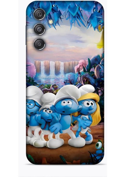 Samsung Galaxy M34 5g Kılıf Animasyon 29 Şirinler Leke Tutmaz Kapak