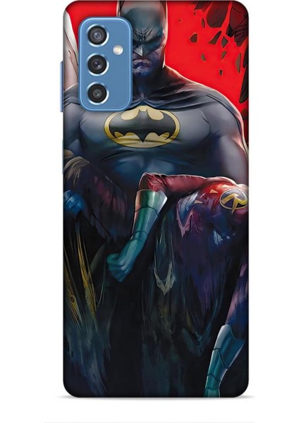 Samsung Galaxy M52 Kılıf Animasyon 8 Batman Siyah Baskılı Kılıf