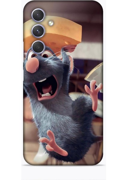 Samsung Galaxy A54 5g Kılıf Animasyon 14 Ratatuy Gri Cover Kılıf
