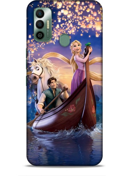Tecno Spark 7t Kılıf Animasyon 25 Rapunzel Soyulmayan Kılıf