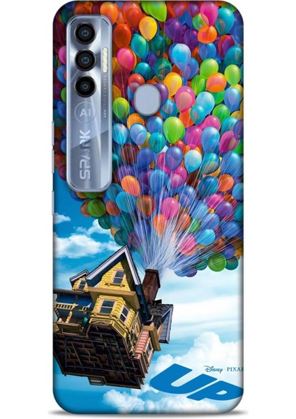 Tecno Spark 7 Pro Kılıf Animasyon 13 Yukarı Bak Up Case Kapak