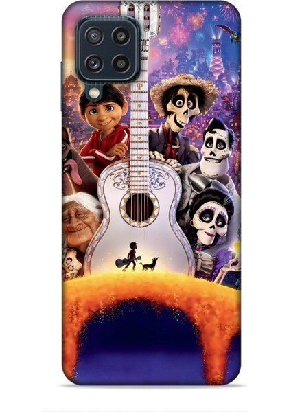 Samsung Galaxy M32 Kılıf Animasyon 27 Coco Lazer Kesim Silikon