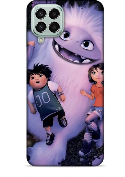 Samsung Galaxy M33 Kılıf Animasyon 1 Yeti Efsanesi Beyaz Telefon Kılıfı