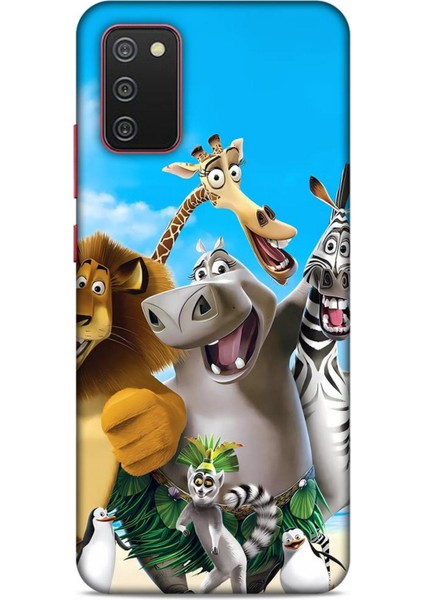 Samsung Galaxy A02S Kılıf Animasyon 26 Madagascar Soft Kapak