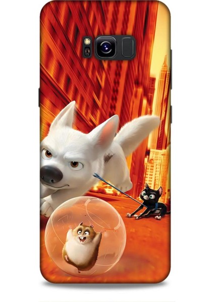 Samsung Galaxy S8 Plus Kılıf Animasyon 28 Bolt Turuncu Iz Bırakmayan Kılıf