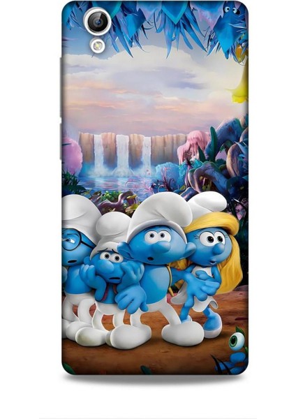 Vivo Y51 Kılıf Animasyon 29 Şirinler Leke Tutmaz Kapak