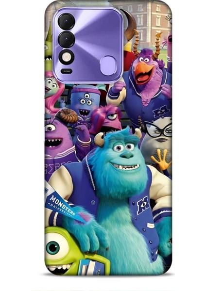 Tecno Spark 8c Kılıf Animasyon 20 Sevimli Canavarlar Renkli Kılıf