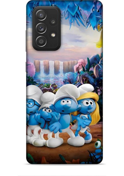 Samsung Galaxy A52S Kılıf Animasyon 29 Şirinler Leke Tutmaz Kapak