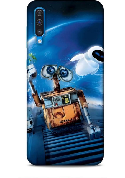 Samsung Galaxy A30S Kılıf Animasyon 12 Wall E Lacivert Tasarım Kılıf