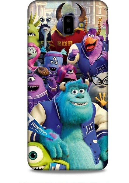 Samsung Galaxy J6 Plus Kılıf Animasyon 20 Sevimli Canavarlar Renkli Kılıf