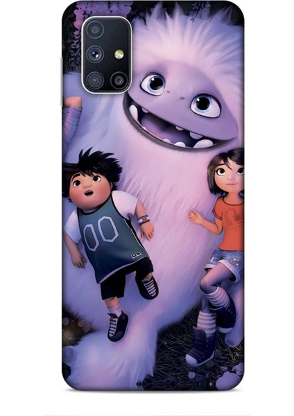 Samsung Galaxy M51 Kılıf Animasyon 1 Yeti Efsanesi Beyaz Telefon Kılıfı