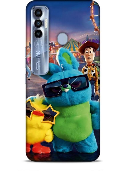 Tecno Spark 7 Pro Kılıf Animasyon 9 Oyuncak Hikayesi Sarı Uv Kılıf