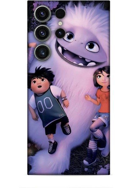 Samsung Galaxy S23 Ultra Kılıf Animasyon 1 Yeti Efsanesi Beyaz Telefon Kılıfı