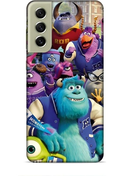 Samsung Galaxy S21 Fe Kılıf Animasyon 20 Sevimli Canavarlar Renkli Kılıf