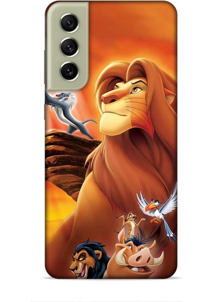 Samsung Galaxy S21 Fe Kılıf Animasyon 23 Aslan Kral Telefon Kabı