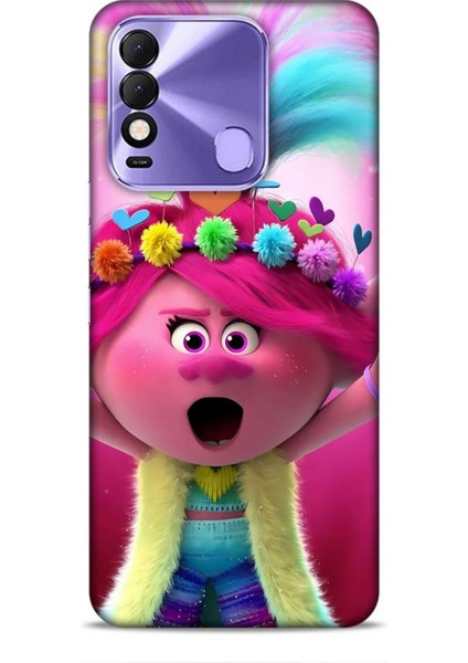 Tecno Spark 8c Kılıf Animasyon 11 Troller Pembe 4K Baskılı Kılıf