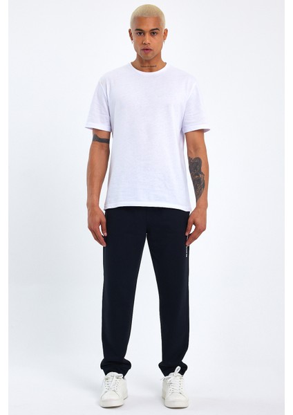 Erkek Regular/normal Kesim Lastik Belli Brooklyn Şehir Baskılı Eşofman Altı 24EA203