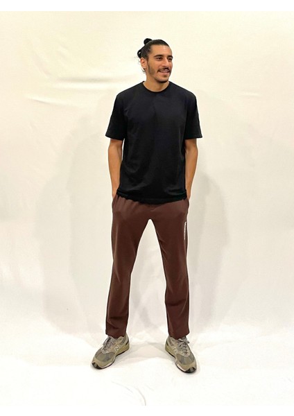 Erkek Regular/normal Kesim Lastik Belli Brooklyn Şehir Baskılı Eşofman Altı 24EA205