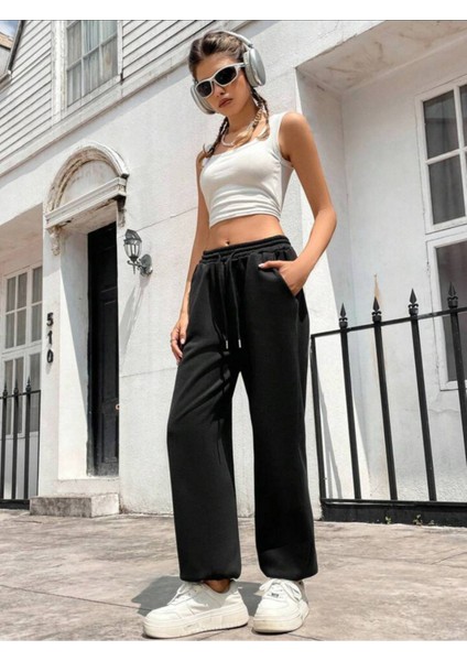 Kadın Kendinden Kıvırma Bol Eşofman modelleri