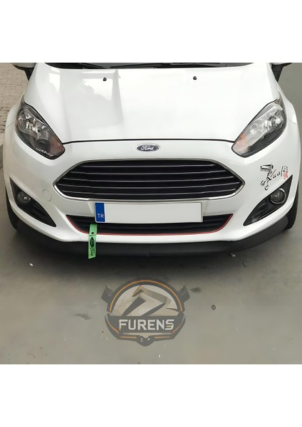 Ford Fiesta 2013-2017 Uyumlu H Lip Esnek Ön Lip 2 Parça Karlık Ön Ek Tampon Altı Dil