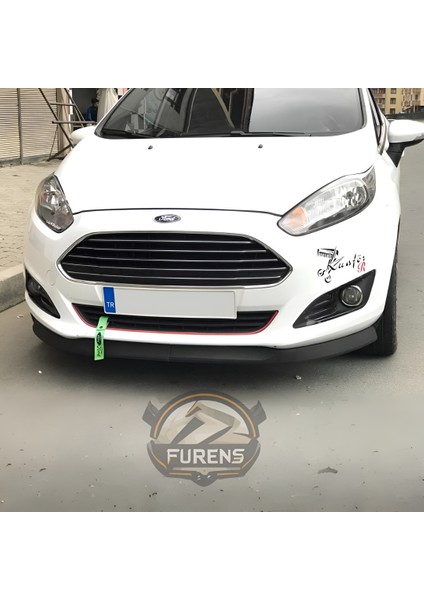 Ford Fiesta 2013-2017 Uyumlu H Lip Esnek Ön Lip 2 Parça Karlık Ön Ek Tampon Altı Dil