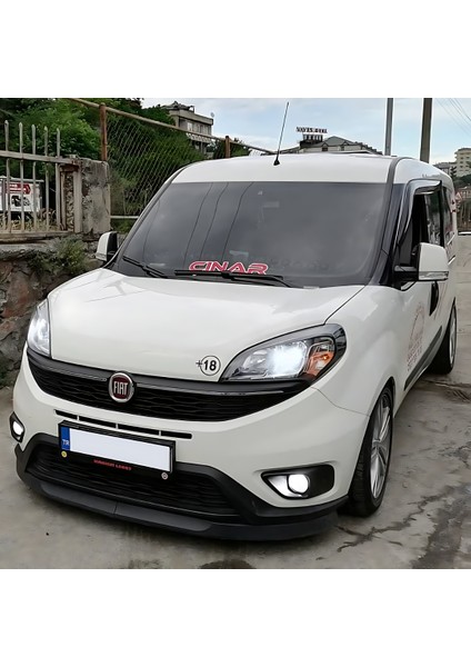 Fiat Doblo 4 2015-2023 Uyumlu H Lip Esnek Ön Lip 2 Parça Karlık Ön Ek Tampon Altı Dil