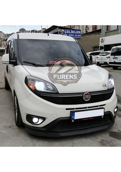 Fiat Doblo 4 2015-2023 Uyumlu H Lip Esnek Ön Lip 2 Parça Karlık Ön Ek Tampon Altı Dil