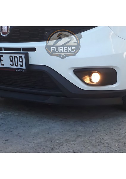 Fiat Doblo 4 2015-2023 Uyumlu H Lip Esnek Ön Lip 2 Parça Karlık Ön Ek Tampon Altı Dil