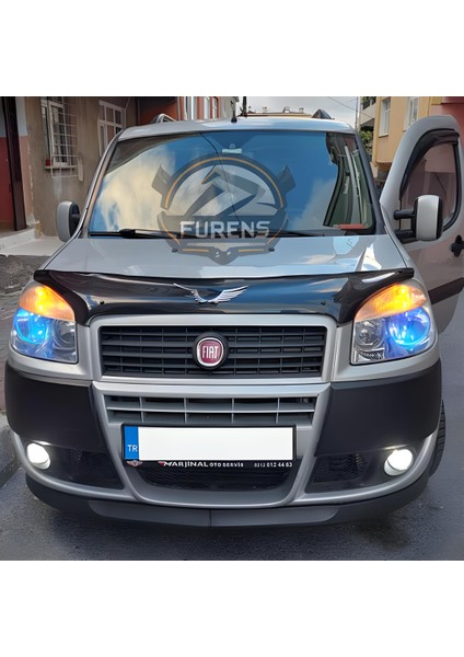 Fiat Doblo 2 2005-2010 Uyumlu H Lip Esnek Ön Lip 2 Parça Karlık Ön Ek Tampon Altı Dil