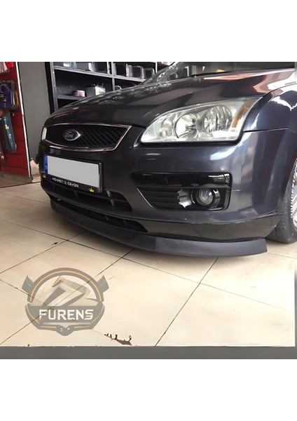 Ford Focus 2 2005-2008 Uyumlu H Lip Esnek Ön Lip 2 Parça Karlık Ön Ek Tampon Altı Dil