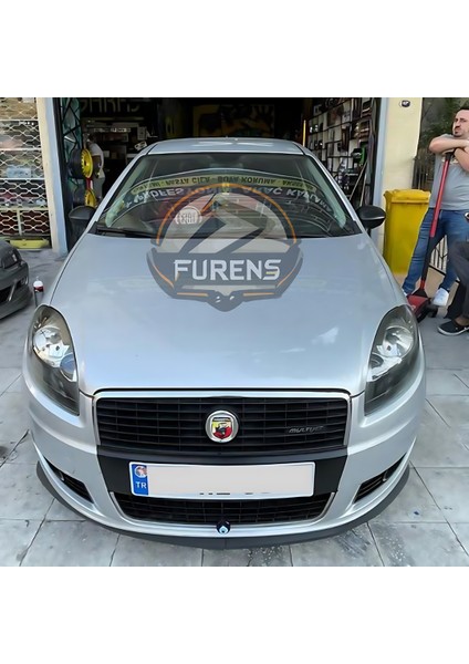 Fiat Linea 2007-2017 Uyumlu H Lip Esnek Ön Lip 2 Parça Karlık Ön Ek Tampon Altı Dil