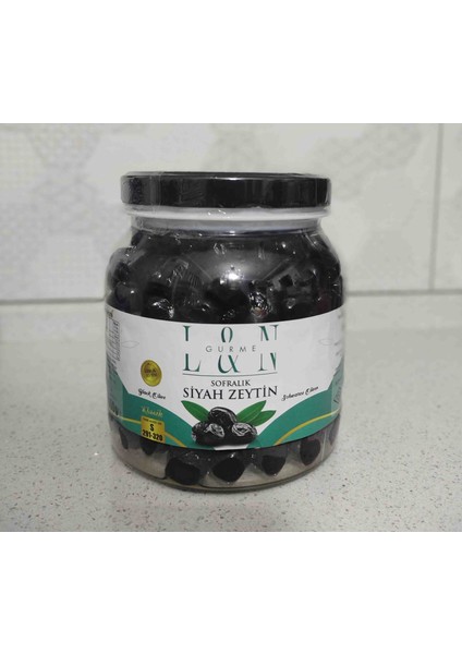 Ln Gurme Doğal Salamura Yağlı Siyah Zeytin 3lü Set (1000 G X3)