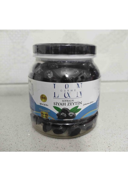 Ln Gurme Doğal Salamura Yağlı Siyah Zeytin 3lü Set (1000 G X3)