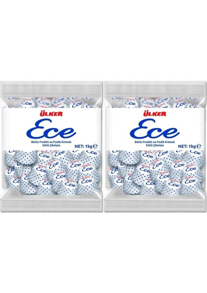 Ece Ikramlık Fındıklı Çikolata 2kg (2pk*1kg)
