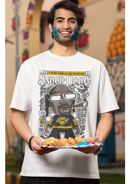 Minyatür Snoop Dogg Baskılı T-Shirt Erkek-Kadın Rap Temalı T-Shirt modelleri