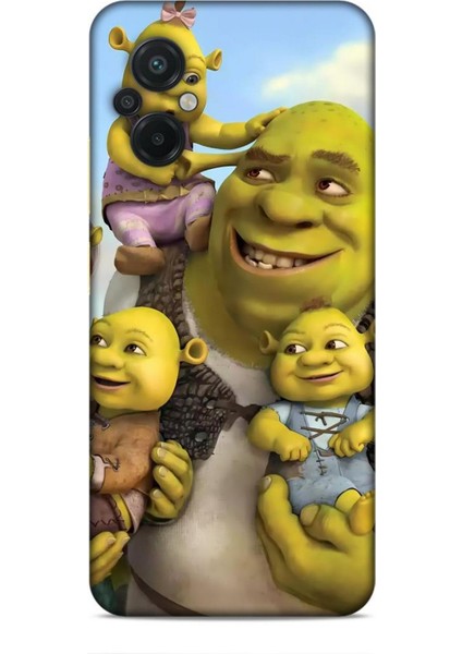 Xiaomi Poco M5 Kılıf Animasyon 16 Shrek Yeşil Kılıf