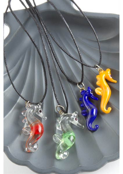 Deniz Atı Cam Kolye