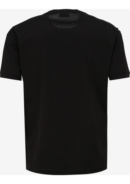 Bisiklet Yaka Siyah Erkek T-Shirt 3DPT40PJFBZ