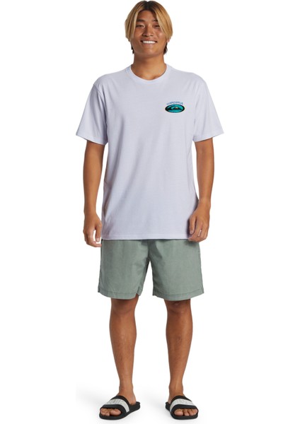Beyaz Erkek O Yaka Standart Fit T-Shirt AQYZT09541_STAY Peaceful Moe