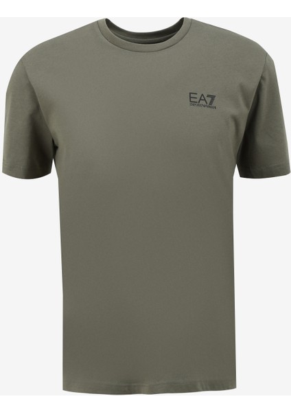 Bisiklet Yaka Haki Erkek T-Shirt 8NPT18PJ02Z