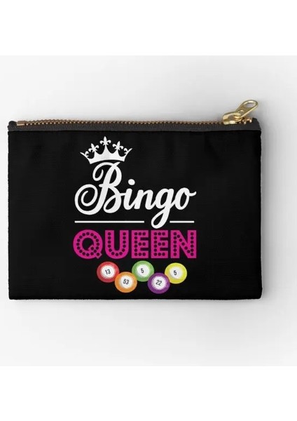 13.5X11CM Komik Bingo Kraliçe Fermuar Torbalar Anahtar Depolama Para Kadın Erkek Külot Ambalaj Saf Cep Çorap Kozmetik Para Küçük Cüzdan Çanta (Yurt Dışından)